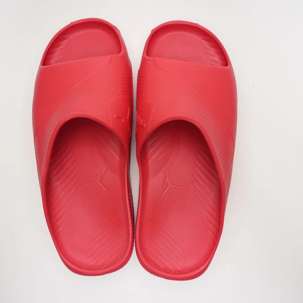 Jordan Red Slide Sandals Mens 11 Slip On Foam Pool Beach Casual